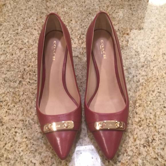Coach Shoes - Coach kitten heel pumps
